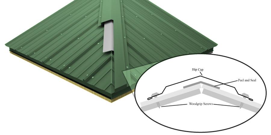 Flat Ridge Hip Cap Buy Metal Roofing Direct